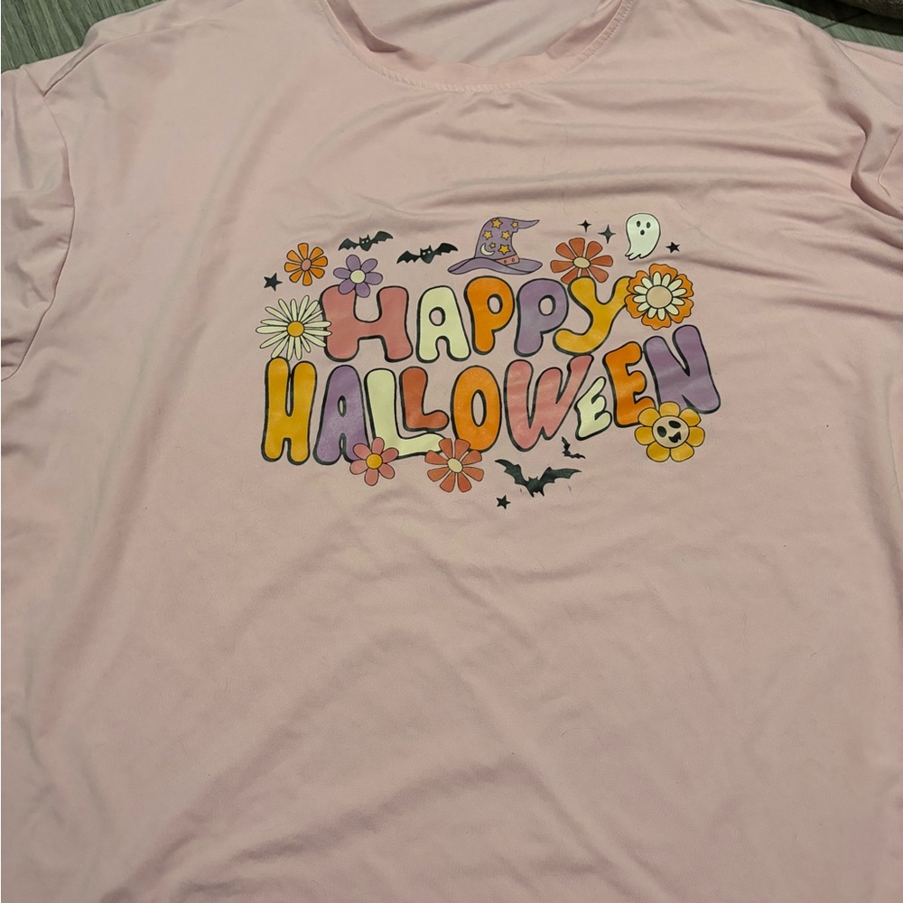 SHEIN Pink Halloween Kids Tee